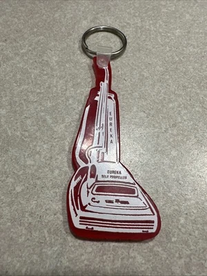Rare Vintage EUREKA Self Propelled Upright Vacuum Cleaner Key Chain Fab, 70s? - Image 1 of 4