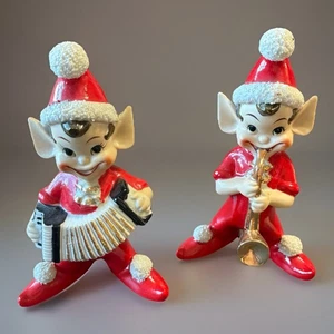 De colección Raro 7” Grande Josef-como Elf Pixie Acordeón Saxo Espaguetis Navidad Japón - Imagen 1 de 7