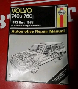 Motor de gasolina manual de reparación Haynes Volvo 740 y 760 1982 a 1988 - Imagen 1 de 2