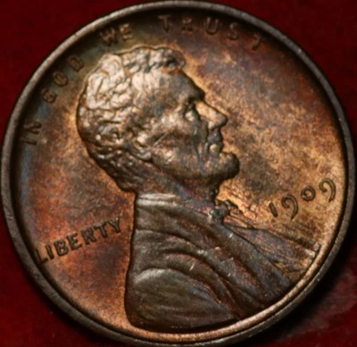 Uncirculated 1909 VDB Philadelphia Mint Copper Lincoln Wheat Cent - Image 1 of 2