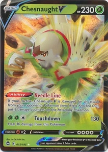 Holo Chesnaught V 015/195 Ultra Rare SWSH12: Silver Tempest - Picture 1 of 1