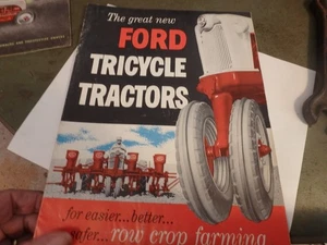 3W - 1955 FORD Traktor Prospekt - Dreirad 12 Seiten - Original - Bild 1 von 2