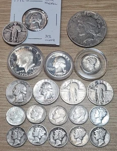 👀 Silver Stacker Special ~ Silver Coins Dollar, Quarter, and Dime Lot ~ Mx-XL - Picture 1 of 12
