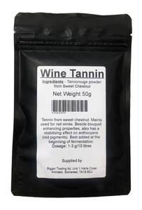 Wine Tannin 50g Pouch Tannorouge Powder Preserves Homebrew Red Wine Adds Zest - Picture 1 of 1