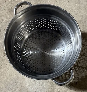 VTG Stainless Steel Large Silver Colander - Picture 1 of 4
