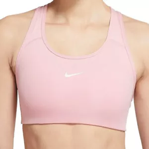 NIKE SWOOSH BRA Grösse: XS / 34-36 Sport-BH Sport-Top Medium Support rosa NEU - Bild 1 von 2