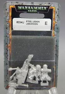 NIB Warhammer 40k 8034U Steel Legion Heavy Lascannon 47-61 Metal 2000 Oop - Picture 1 of 3