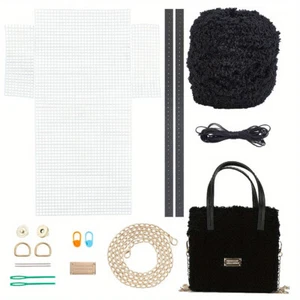 1Set DIY Knitting Crochet Bags Kit Hand-Knit Woven Bag Making Tool Cross - Picture 1 of 5