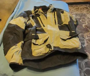 First Gear Men's Motorcycle Jacket Gray Padded Hypertex Vented Mesh Size Men's L - Picture 1 of 18