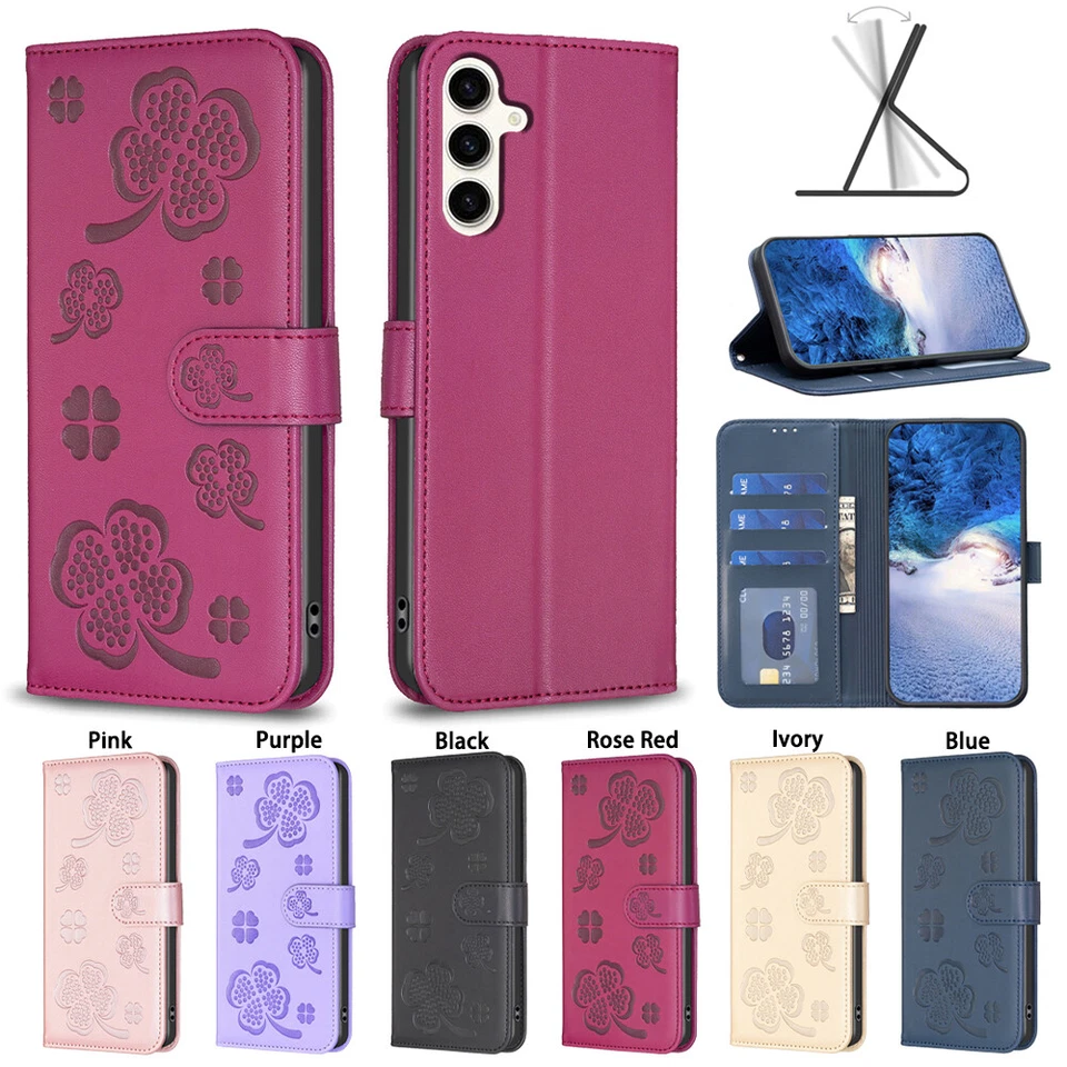 For Samsung Galaxy "A" Series Magnetic Leather Flip Stand Card Wallet Case Cover - Image 1 of 1