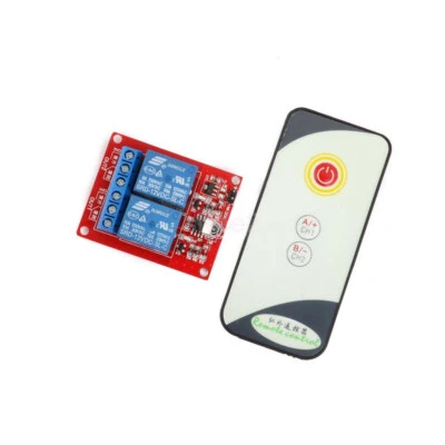 New 2CH 12V Wireless ON/OFF Switch Infrared Remote Control Module IR Receiver - Image 1 of 4