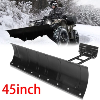 Snow Plow Adjustable 45" Blade Universal Kit For Honda Kawasaki Polaris ATV - Image 1 of 4