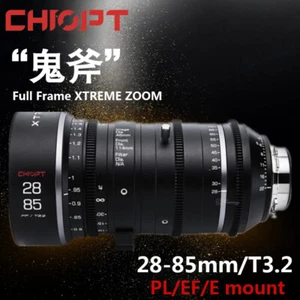 CHIOPT XTREME ZOOM 28-85mm T3.2 FF Full Frame Cinema Zoom Lens for PL/EF/E Mount - Picture 1 of 10