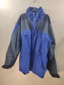 Solstice Gore-Tex XL Snow Jacket Blue Black Pocket 2 Way Zip, Pit Zip, Full Zip - Picture 1 of 22