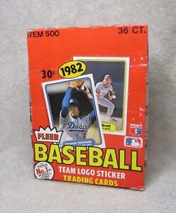 Box of 36 Factory Sealed 1982 FLEER Baseball Cards Packs CAL RIPKEN ROOKIE CARD