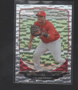 JAKE STONE   2013 BOWMAN DRAFT PICKS PROSPECTS SILVER ICE CARD #BDPP125