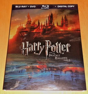 HARRY POTTER AND THE DEATHLY HALLOWS PT 2, 4-Disc Blu-ray/DVD EXCELLENT OOP RARE - Picture 1 of 2