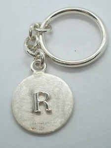 Schlüsselanhänger mit Buchstabe - R - 925 Silber - Initiale - Alphabet - Brise - - Bild 1 von 8