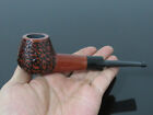 Handmade Flower Pear Wood Carving Pipe Tobacco Smoking Pipe #149YD