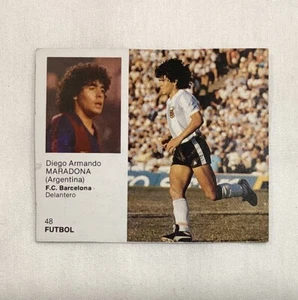 DIEGO MARADONA 1980 BARCELONA SPAIN CARD #48 - Picture 1 of 2