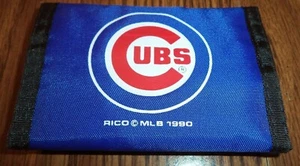 MLB Chicago Cubs Printed Tri-Fold Nylon Wallet by Rico Industries 1990 - Picture 1 of 2