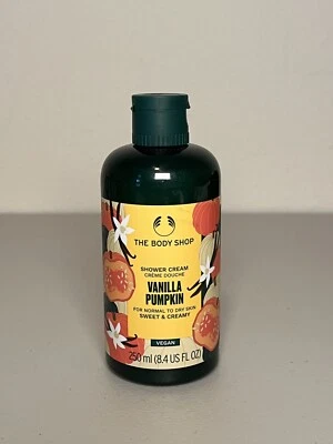 Crema de ducha The Body Shop calabaza vainilla vegana (8,4 oz/250 ml) - NUEVA - Imagen 1 de 4