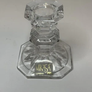 Candelabro Cristal Mikasa Edimburgo 3"x2" Hecho en Yugoslavia - Imagen 1 de 8
