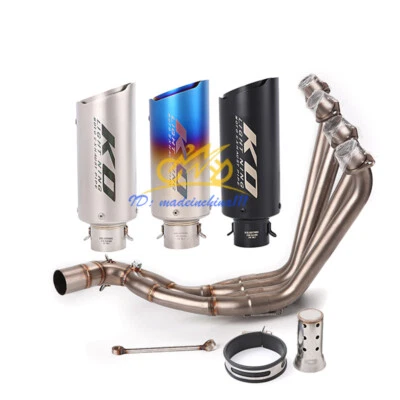 Tubo silenciadores sistema escape modificado para Honda CBR650R CBR650F CB650R 2014-2023 Foto 1 de 4