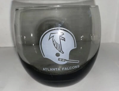 Atlanta Falcons NFL Vaso Humo Rocas Vidrio Whisky Bebida Vintage Casco Logo Foto 1 de 4