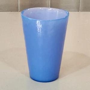 Yalos Casa Murano Opalescent Blue Hand-Blown Drinking Glass Tumbler Italy - Picture 1 of 11