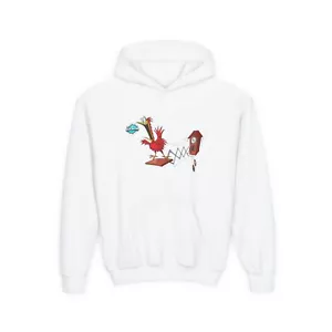 Whimsical Cartoon Hoodie for Kids, Fun Sweatshirt, Youth Pullover, Gift for - Picture 1 of 21