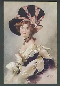 Ca 1903 PPC* Fashionable Woman "Waiting" Mint - Picture 1 of 1