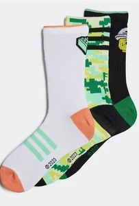 Brand New Kids Adidas x LEGO® Play Socks 3 Pairs (Size Extra Extra Large Kids) - Picture 1 of 1