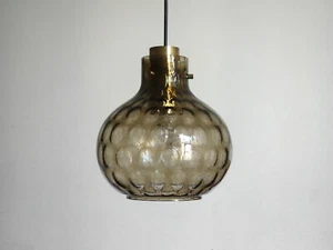 limburg glas lampe deckenlampe 60er pendant lamp mid century design bubble glass - Bild 1 von 7
