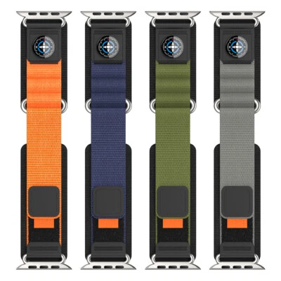 Compass Nylon Sports Band for Apple Watch Series 10 9 8 7 Ultra 45 49 46mm Strap - Image 1 of 4