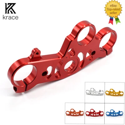 Soporte de horquilla abrazadera superior triple árbol inferior motor rojo para YZF R1 2004 2005 2006 Foto 1 de 4