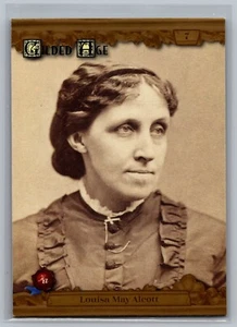 Louisa May Alcott 2022 Historic Autographs Gilded Age RADIANT #7 Card /500 - Picture 1 of 2