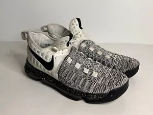 Nike KD 9 Zoom Oreo Flynit (843392-100) Sneakers Men Size 11 (read) - Picture 1 of 9