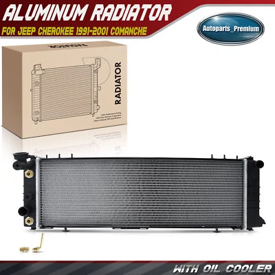 Radiador nuevo para Jeep Cherokee 1991 1992-2001 Comanche 1991-1992 L6 4,0 L L L4 2,5 L Foto 1 de 4