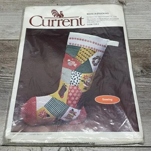 vintage retro Current stocking sewing/pattern kits Santa,bell,wreath Nip - Picture 1 of 6