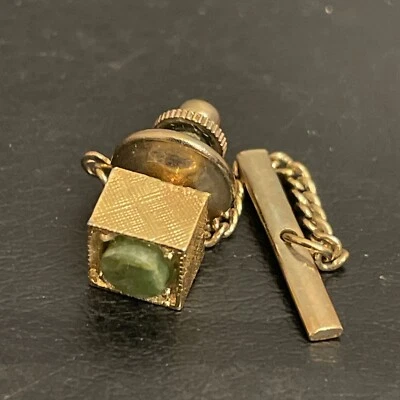 Vintage Jade Tie Tack - Image 1 of 4