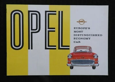 1958 «OPEL, САМЫЙ ВЫДАЮЩИЙСЯ ЭКОНОМИЧНЫЙ АВТОМОБИЛЬ ЕВРОПЫ» КАТАЛОГ REKORD БРОШЮРА - Изображение 1 из 4