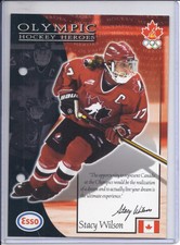 Stacy Wilson 1997-98 Esso Olympic Hockey Heroes 5 X 7 Card