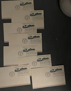 1967 The Virgin Islands First Day Of Issue Air Mail Post Card Lot Of 8 - Picture 1 of 9