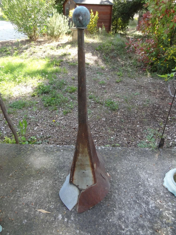 ancien épi de faitage en zinc 1900 - Photo 1/4