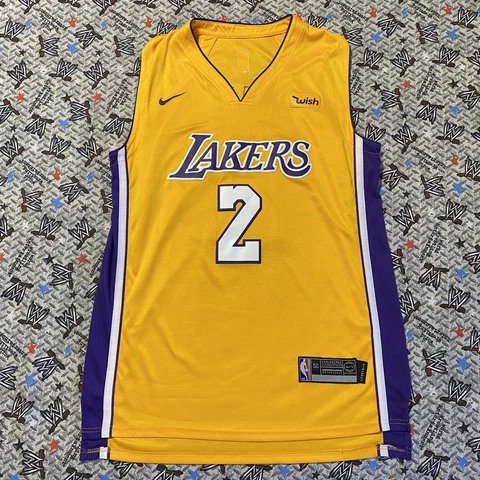 Lonzo Ball #2 Los Angeles Lakers Jersey 2017 (Size 50) Nike Yellow Home Cover