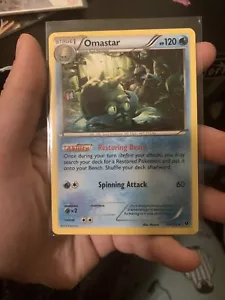Pokémon TCG Omastar Fates Collide 18/124 Regular Rare - Picture 1 of 6
