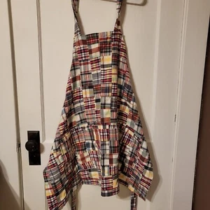 Handmade Over the Head Apron Smock Kitchen Cooking Craft Work Mid Length - Picture 1 of 12