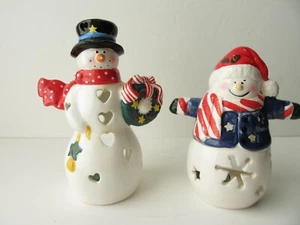 Vintage 2000 Candle Holders (1) Hallmark the Other ?? Both with Candles Mint - Picture 1 of 7
