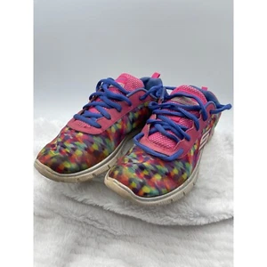 Women's Skechers Sneakers Shoes Size 5 Multi-Colored Pinks Purple Lace 81820L - Picture 1 of 8